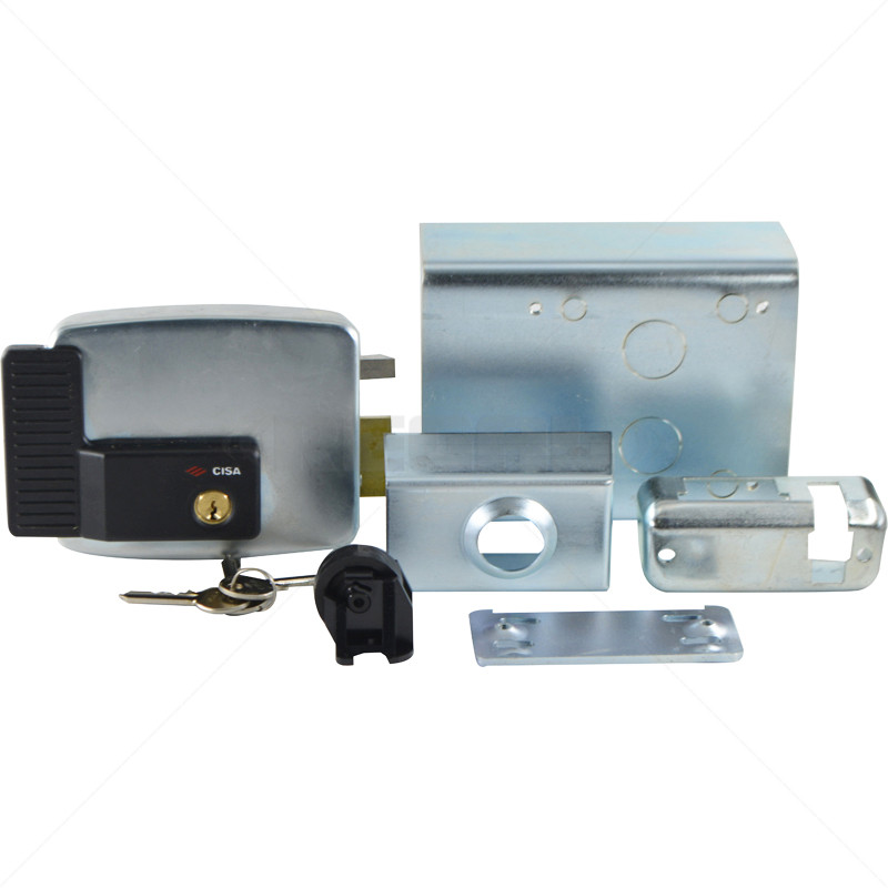Cisa Electric Rim Gate Lock Inwards Open RHS No Push Button