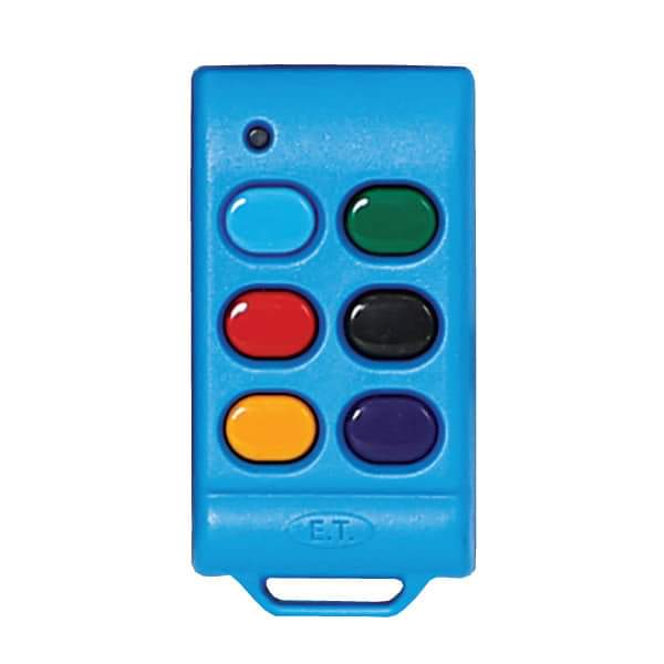 Nice/Et Tx6 button Blue Mix rolling code