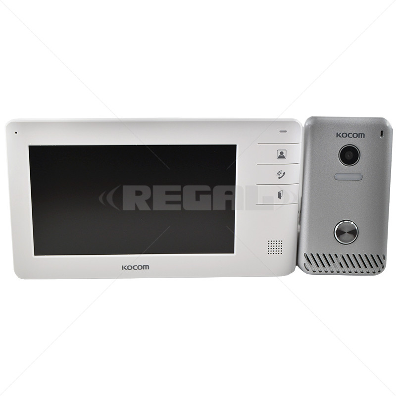 Kocom 4 wire video intercom system 7 inch colour monitor